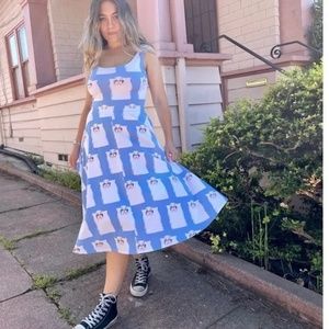 Nooworks Vacation Dress Size M Grumpy Cat NWT